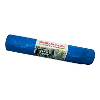 Мешки для мусора 200 л, с завязками, синие, в рулоне 5 шт., ПВД, 45 мкм, 1100х850 мм, Концепция Быта Vitalux, 604934 в Москве
