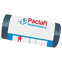 Мешки для мусора 60 л, черные, в рулоне 50 шт., ПНД, 6,2 мкм, 800х600 мм, PACLAN Professional, 604078 в Москве