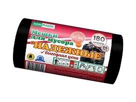 Мешки для мусора 180 л, ароматизированные, черные, в рулоне 25 шт., ПВД, 35 мкм, 1100х930 мм, НАДЕЖНЫЕ, 1802550 в Москве