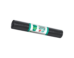 Мешки для мусора 160 л, черные, в рулоне 10 шт., ПВД, 25 мкм, 1100х800 мм, GRIFON, 101-031 в Москве