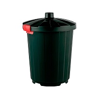 Мусорный бак с крышкой 105 л темно-зеленый 105 темно-зеленый в Москве