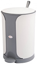 Контейнер для мусора Sтилъ с педалью 11 л серый 11 серый в Москве Контейнер для мусора Sтилъ с педалью 11 л серый 11 серый в Москве