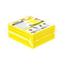 Мешки для мусора 160 л, желтые, в пачке 10 шт., ПВД, 40 мкм, 900х1100 мм, i-Bag в Москве
