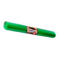 Мешки для мусора 180 л, зеленые, в рулоне 10 шт., ПВД, 50 мкм, 1100х900 мм, МЕШКОFF, 4458 в Москве
